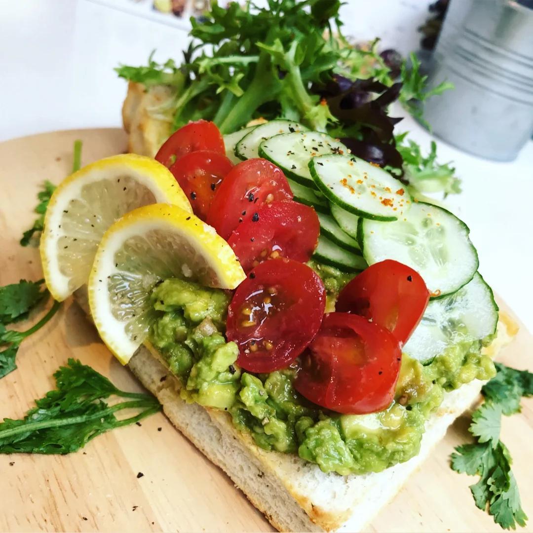 Open-faced Avocado Toast from Limaa Cafe