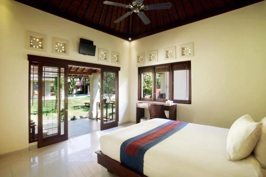 One of the bedrooms at the resort