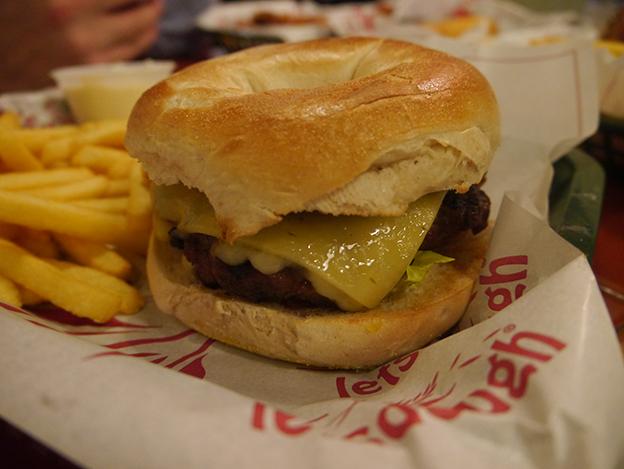 HGAT - Stickywings - Bagel Beef Burger halal food london