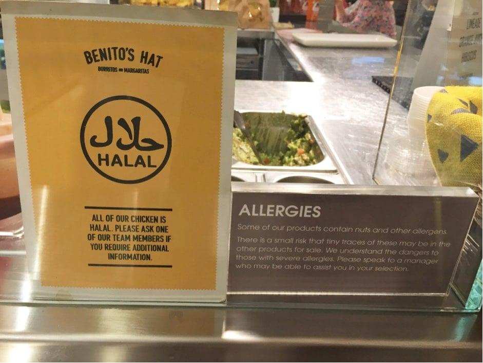 benitos hat halal food london selfridges kitchen food hall muslim friendly options
