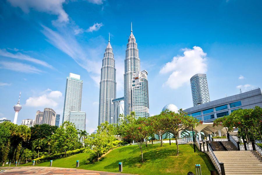 The modern landscape of Kuala Lumpur