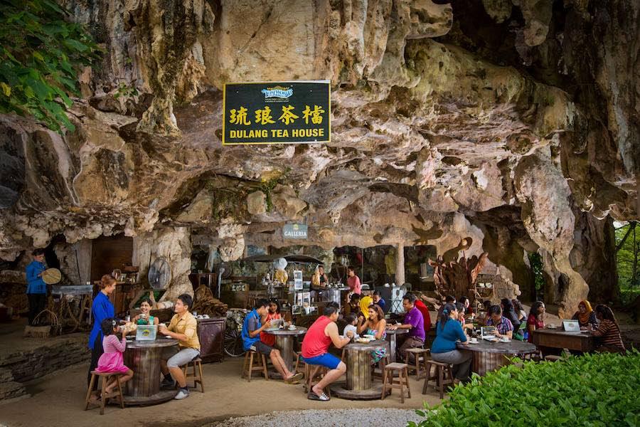 How cool is it that you can have tea in an actual cave?