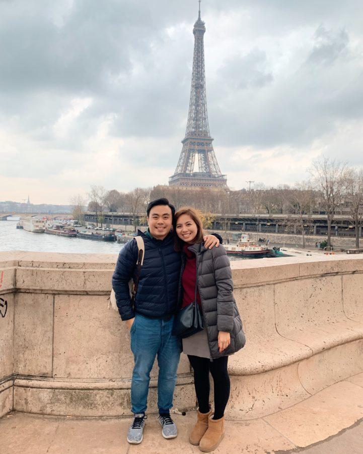 Picture in front of Eiffel Tower
