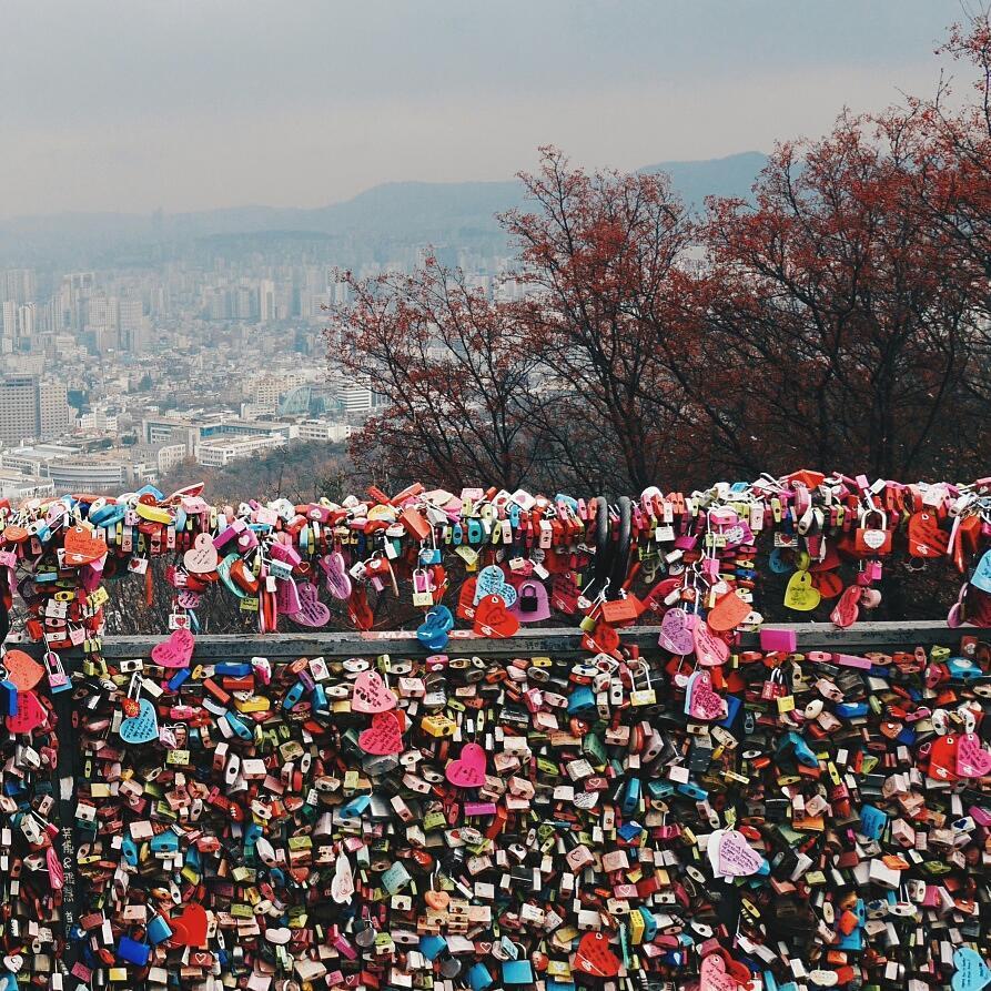 Lovelocks at Namsan Tower