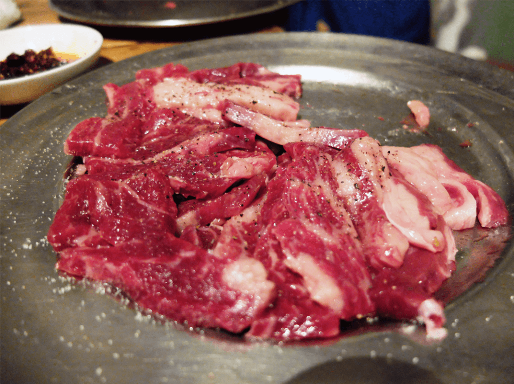 halal japan tokyo yakiniku gyumon beef slices